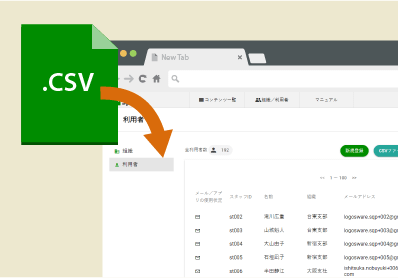 CSVで一括登録